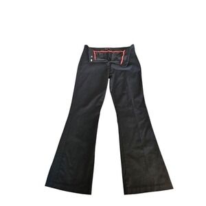 Sapphire Red Women Flare Leg Dress Pants Charcoal Gray Size 13/14